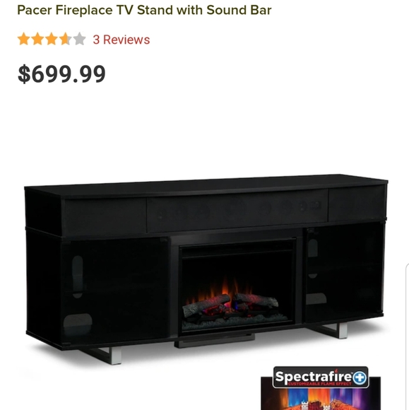 Pacer Other Pacer 72in Fireplace Tv Stand With Soundbar Poshmark
